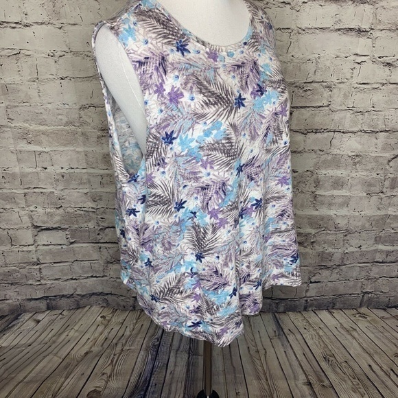 J.Jill Love Linen‎ Collection Palm Leaves Floral LP - Picture 3 of 8